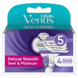 Касети для Бритви Gillette Venus Deluxe Smooth Swirl Platinum (4 шт)